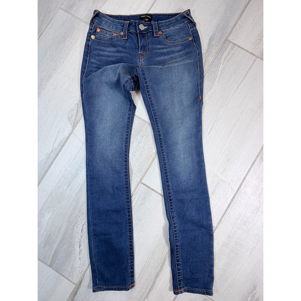 True Religion Stella Low Rise Skinny Jeans Medium Wash Size 27 CGG492B10XPS2MT